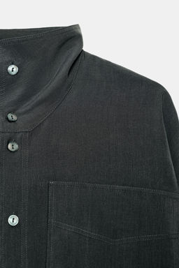 ZW COLLECTION OVERSIZE FLOWING SHIRT - Zara фото 8