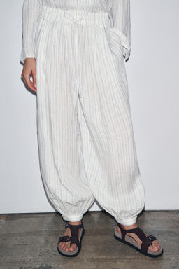 ZW COLLECTION STRIPED BALLOON TROUSERS - Zara фото 9
