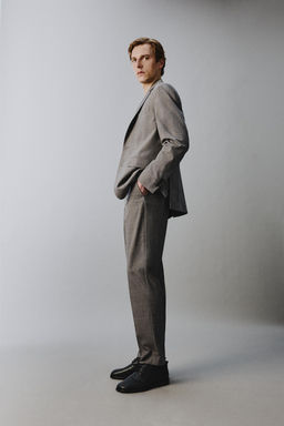 PANTAL?N TRAJE CUADROS / Marr?n - Zara фото 4