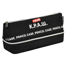 Пенал школьный Феникс+, арт.65249/ 30 ФРАЗЫ С ХАРАКТЕРОМ (без наполнения, 20х8,5х8,5 см, полиэстер,