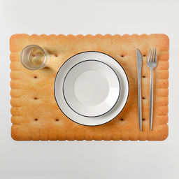 Цена за 12 шт. Салфетка сервировочная на стол Доляна Крекер, 4328 см, цвет песочный