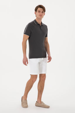 Erkek Slim Fit Bisiklet Yaka Antrasit Ti__rt - U.s. polo assn фото 4