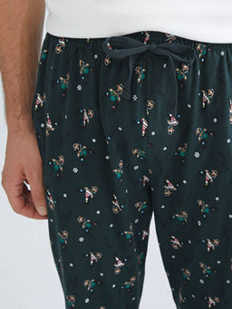 Standart Kal?p Y?lba?? Temal? Erkek Pijama Alt?