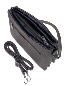 Женская сумка из искусственной кожи, цвет графит - Greta фото 2