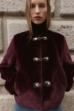 DOUBLE-FACED JACKET WITH TOGGLES - Zara фото 6