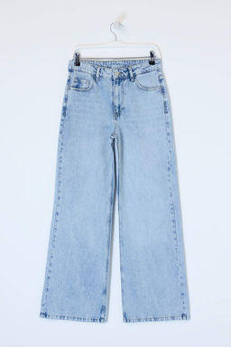 Premium Mavi Ozel Kumas Normal Bel Uzun Boy %100 Pamuk LOOSE Wide Leg Jeans TWOSS26JE00132 - Trendyolmilla фото 5