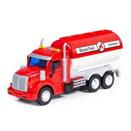 Профи, автомобиль с цистерной инерционный ( со светом и звуком) (красный) (в коробке) - Полесье фото 8