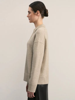 Джемпер поло с молнией / Zarina  фото 4