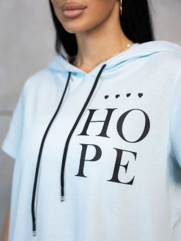 Футболка женская, цвет голубой - Барболета фото 4