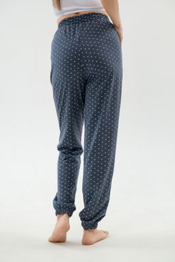 Брюки женские из кулирки на резинке антрацитовый - Амадэль фото 8