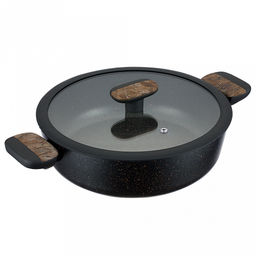 Сотейник с антипригарным покрытием Albero 3,3л, д26см, сткляння крышка, 2-х слойное антипригарное покрытие, 2 бакелитовых ручки с силиконовыми вставками, Regent (Китай) Подходит для всех видов плит, включая индукционную.