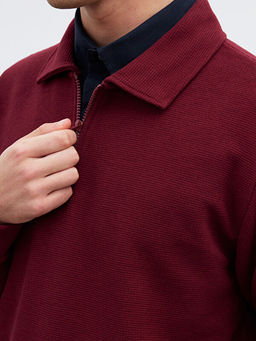 Polo Yaka Erkek Sweatshirt