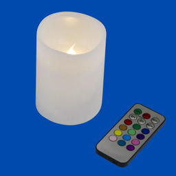 ULD-F052 RGB RC CANDLE Фигура светодиодная Свеча на батарейках 2АА (не в/к). 7,5х10 см. 1 светодиод. RGB свет. Пульт ДУ (в/к). TM Uniel