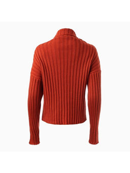 Джемпер женский MINAKU: Casual collection, цвет терракотовый, размер 48