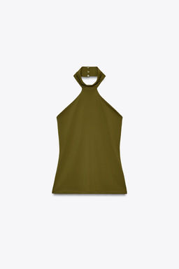 POLYAMIDE HALTER TOP - Zara фото 14