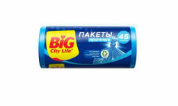 BIG CITY пакеты д/мусора 45л*20шт HD 55*70см синие 6,5 мкм