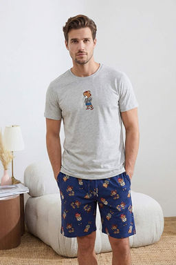 Grimelanj - Lacivert Ay_c_k Desenli _rme Pijama Tak_m_ TMNSS26PT00021 - Trendyolmilla фото 2