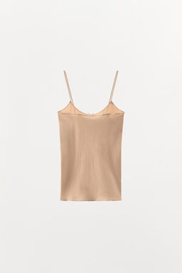 POINTELLE STRAPPY TOP WITH SATIN BOW - Zara фото 5