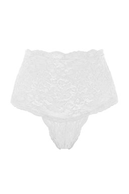 Siyah-Beyaz-K?rm?z? 3lu Dantel Capraz Biye Detayl? Tanga Kulot THMSS26KU00014 - Trendyolmilla фото 7