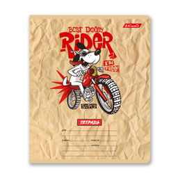 Светоч 12ТЕТк-003 Тетрадь ученическая школьная, выборочный лак, A5 12 л. на скобе 65 г/кв.м , белизна 100 % 25 шт. клетка 000702 Весёлый Райдер фото 7