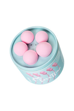 Набор вагинальных шариков Flovetta by Toyfa TULIPS, силикон, розовый, 5,3 см