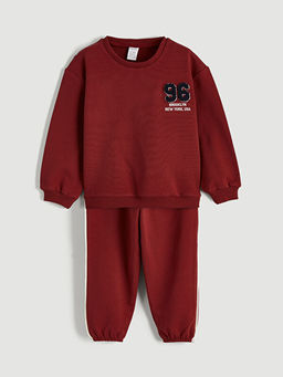 Brooklyn Bask?l? Erkek Bebek Sweatshirt ve E?ofman Alt?