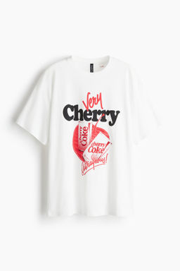 Camiseta oversize con motivo estampado