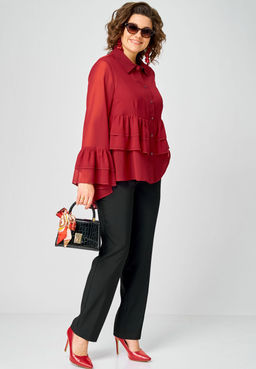 Блуза EVA GRANT 7221 красный