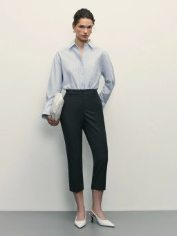 Укороченные брюки с вискозой в составе / Zarina