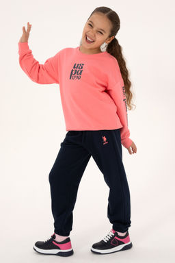 K_z _ocuk Neon Pembe Pijama Tak_m_ Sepette S_rpriz _ndirim - U.s. polo assn фото 15