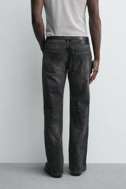 JEANS FLARE FIT ABERTURA / Carb?n - Zara фото 3