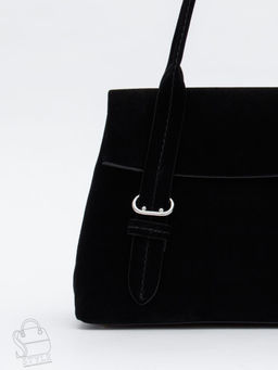 Сумка женская кожаная 1092M black Polina&Eiterou