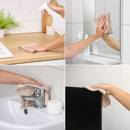 Салфетка для уборки "Сапфир", 30х30 см, микрофибра, картонный конверт 7609055