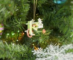 Елочная игрушка - Детский велосипед с багажником 90YY61_504 SnowFlake