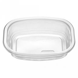 Цена за 50 шт. Контейнер одноразовый из полипропилена 0,2л 13,9х10,2х3см, с крышкой, прозрачный, ГОСТ Р 50962-96 (Россия) - Домашняя Мода фото 2