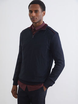 Dik Yaka Erkek Triko Kazak