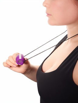 Массажёр - эспандер для скул и челюсти, 3.6×3×3 см, фиолетовый