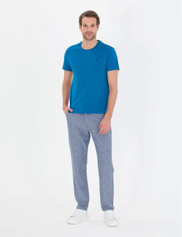 Lacivert Carrot Fit Beli Lastikli Kanvas Pantolon - Pierre cardin фото 5