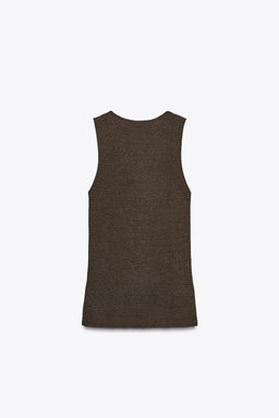 TEXTURED KNIT LONG TOP - Zara фото 5