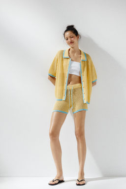 COLLAR POLO CARDIGAN - Zara фото 27