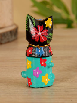 Сувенир «Кот в кастрюльке», 4×4×10 см, дерево