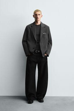 STRIPED OVERSIZE FIT BLAZER