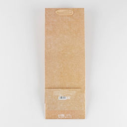 Пакет под бутылку Крафтовый, 13 x 36 x 10 см - Дарите счастье фото 4