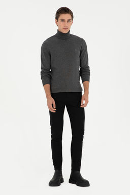 Мужской базовый свитер антрацитового меланжа Неожиданная скидка в корзине - U.s. polo assn фото 4