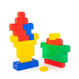 Конструктор строительный XXL, 45 элементов + соединитель (45 элементов) - Полесье фото 6