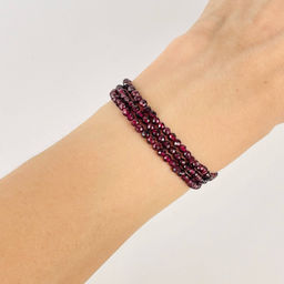 Бусины для украшений из Граната (Альмандин) (110 бусин) 39 см