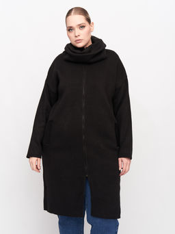 Пальто вязаное PL26767BLK01