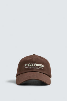 GORRA TEXTO BORDADO / Marr?n - Zara фото 6