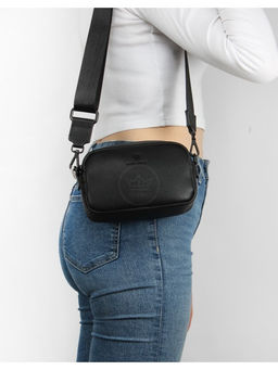 Сумка женская искусственная кожа DJ-CM 7339-BLACK, 1отд, плечевой ремень, черный SALE 264395 - Adelia фото 9