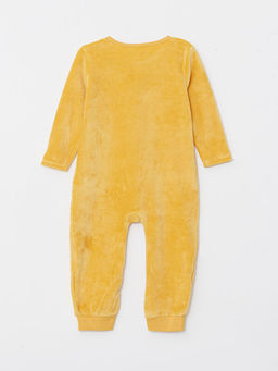 Bisiklet Yaka Uzun Kollu Nak?? Detayl? Kadife Erkek Bebek Tulum - Waikiki фото 2